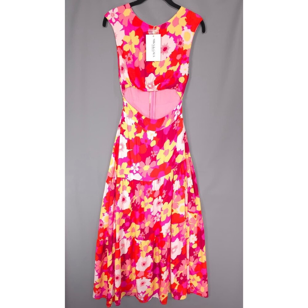 MIKA & GALA LILYWHYT Women's‎ New Maxi Dress XS Floral Multicolor SR0837J
